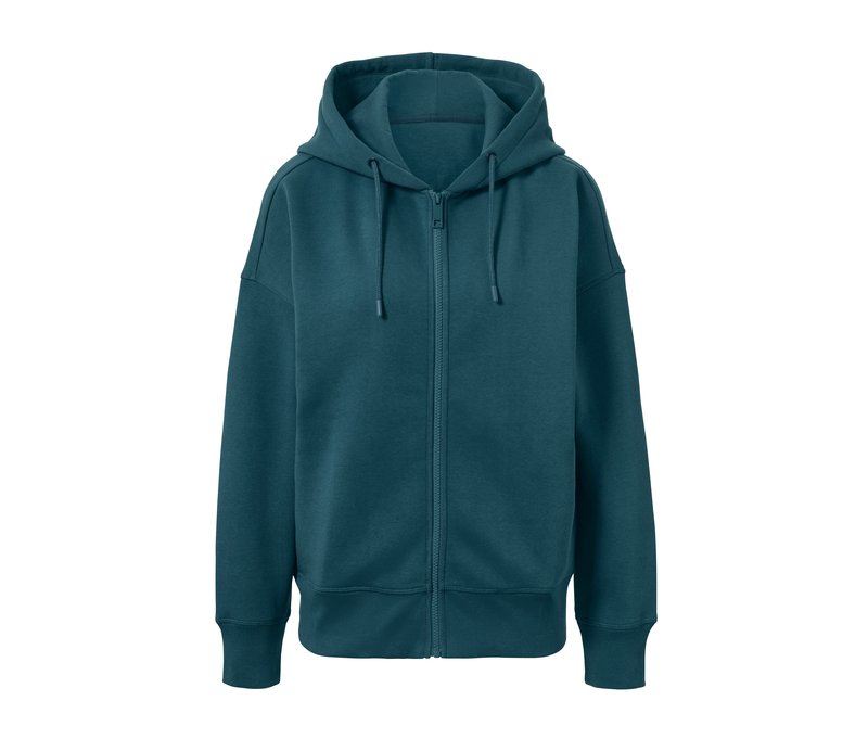 Tchibo - Sweatjacke - Damen - Gr. XL - smaragdgrün