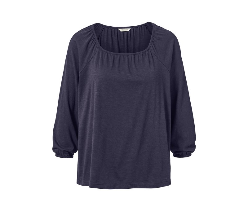 Tchibo - Blusenshirt mit 3/4-Arm - Damen - Gr. XL - dunkelblau