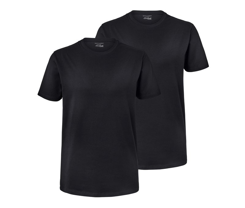 Tchibo - 2 T-Shirts - Herren - Gr. XL - schwarz