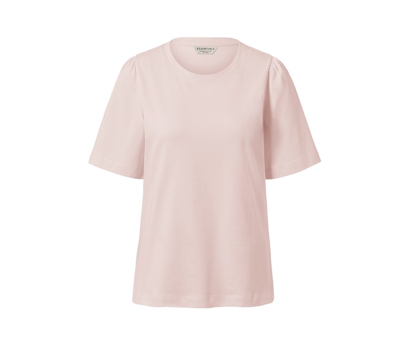 Tchibo - Shirt mit Raffung - Damen - Gr. XXL - rosé