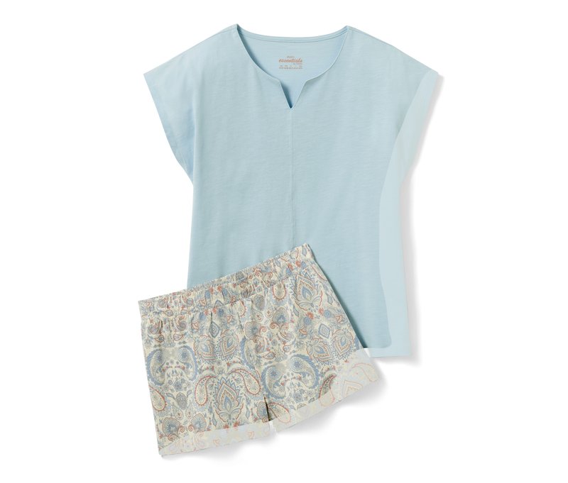 Tchibo - Shorty-Pyjama - Damen - Gr. XS - hellblau