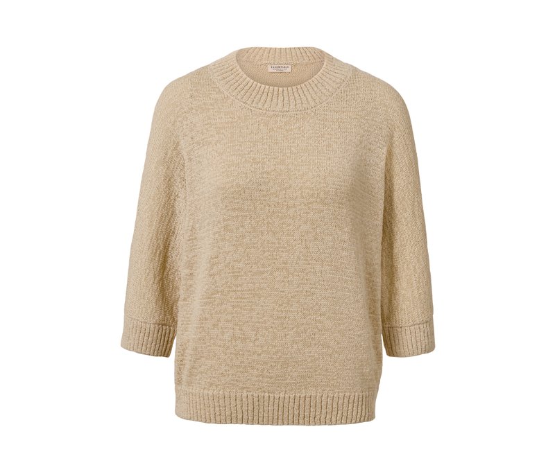 Tchibo - Sommerlicher Strickpullover aus Bändchengarn - Damen - Gr. S - braun