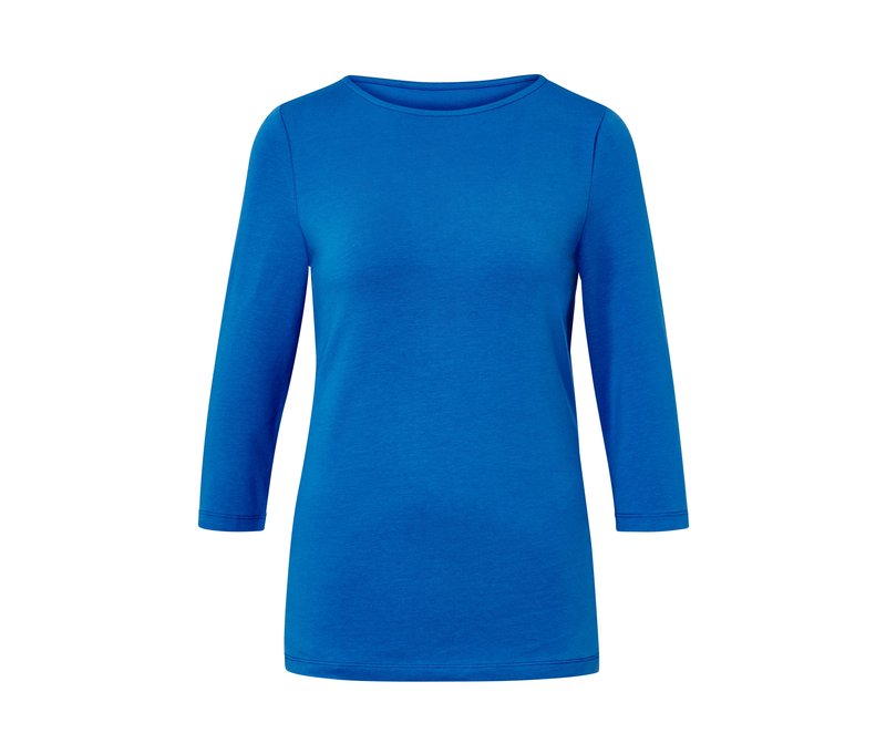 Tchibo - Shirt mit 3/4-Arm - Damen - Gr. XXL - blau