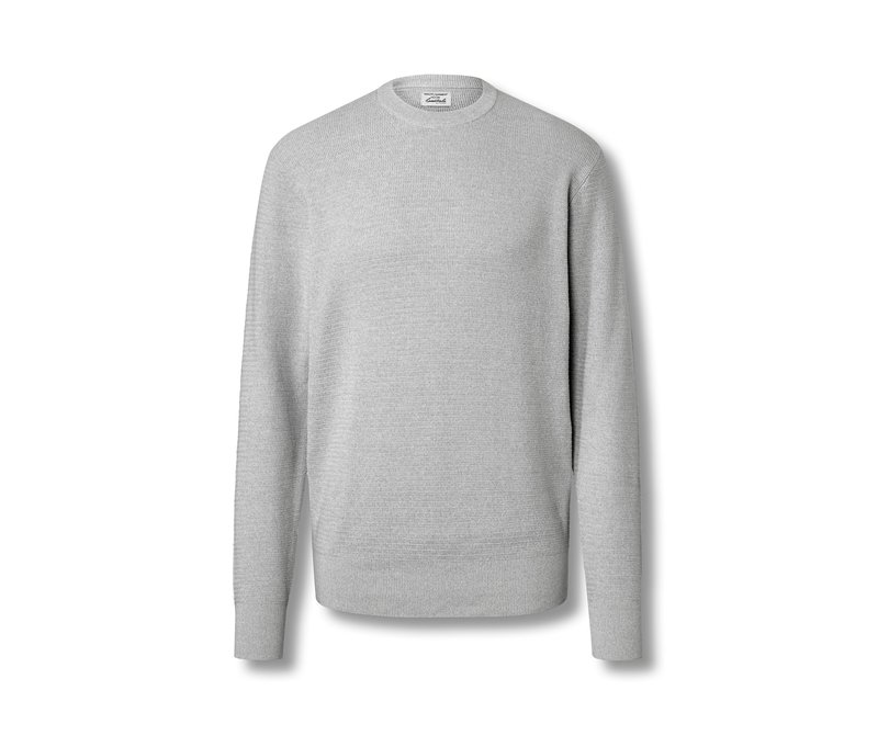 Tchibo - Pullover mit Rundhalsausschnitt - Herren - Gr. L - hellgrau