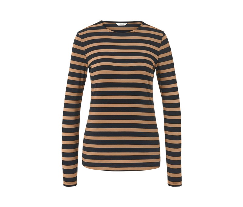Tchibo - Gestreiftes Langarmshirt - Damen - Gr. XXL - schwarz/gestreift