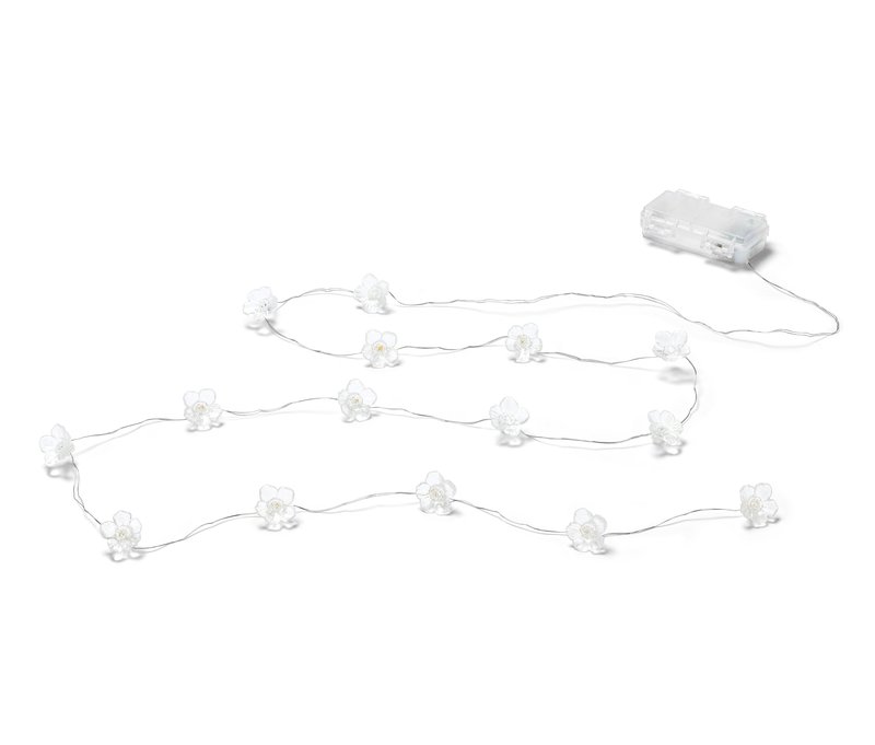 Tchibo - LED-Microlichterkette Blumen - silber