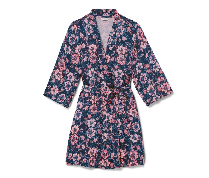 Tchibo - Web-Morgenmantel - Damen - Gr. XXL - dunkelblau