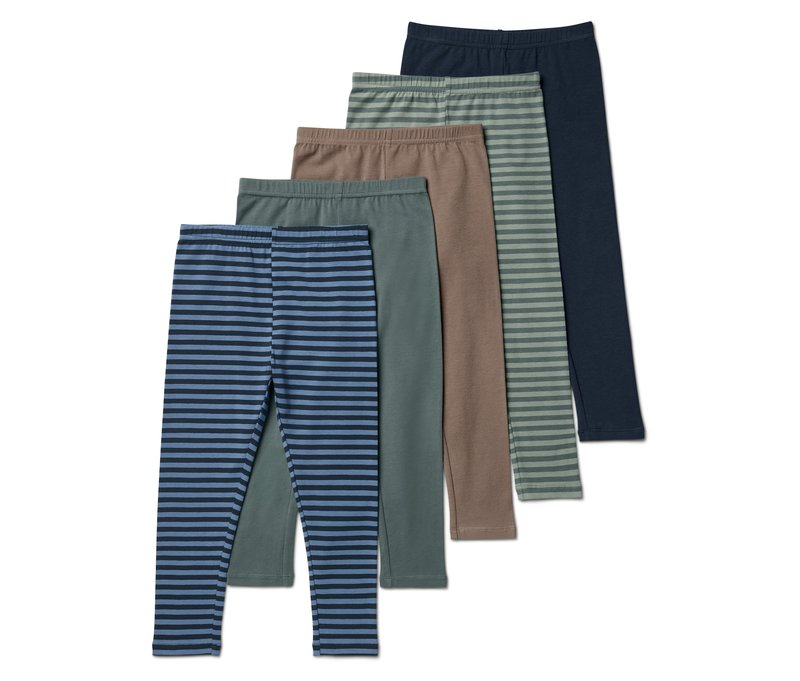 Tchibo - 5 Kinder-Leggings - Herren - Gr. 134/140 - dunkelblau