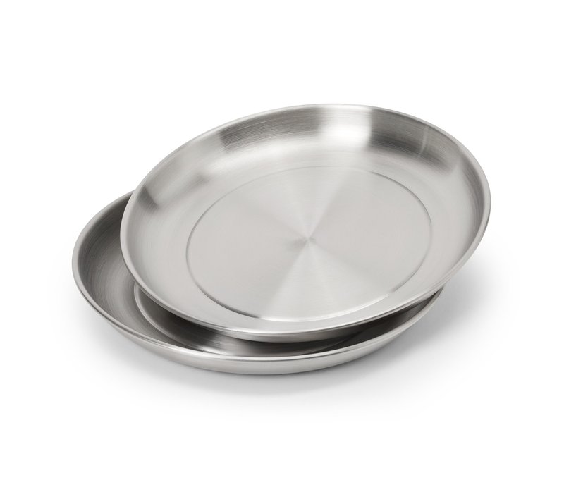 Tchibo - 2 Camping-Teller - silber