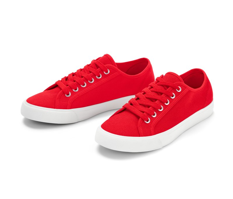 Tchibo - Canvas-Sneaker - Damen - Gr. 37 - rot