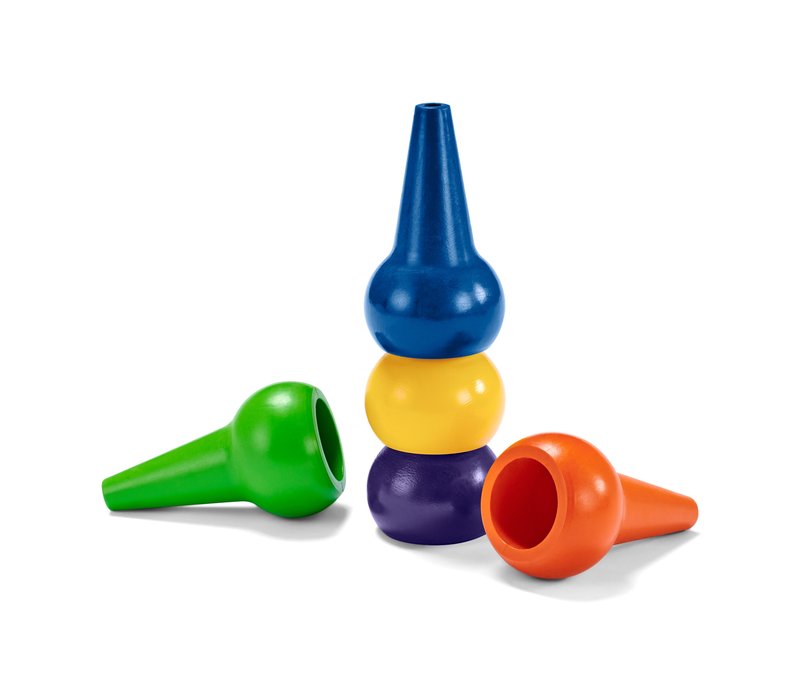 Tchibo - 5 Wachsmalstifte - dunkelblau