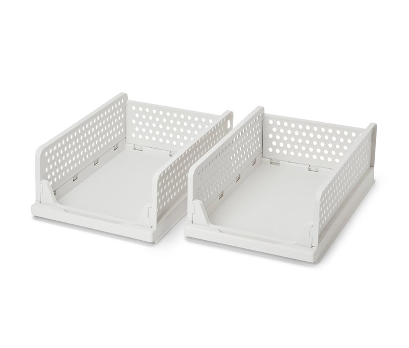 Tchibo - 2 stapelbare Klappboxen - grau