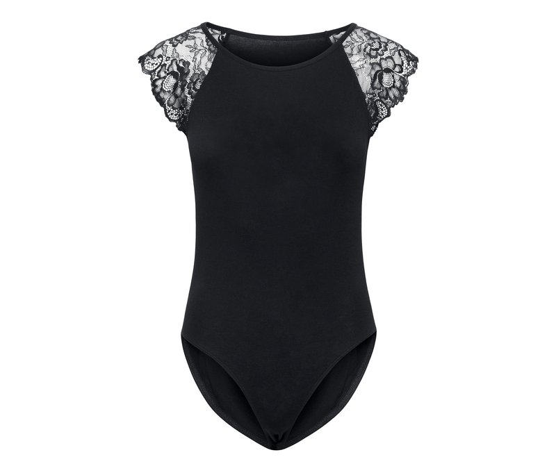 Tchibo - Body mit Spitze - Damen - Gr. L - schwarz