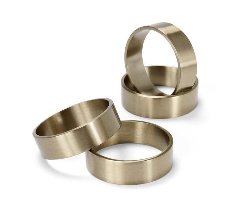 Tchibo - 4 Serviettenringe - beige