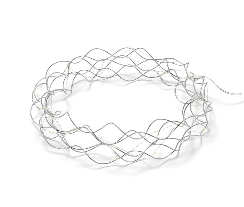 Tchibo - LED-Deko-Kranz - silber