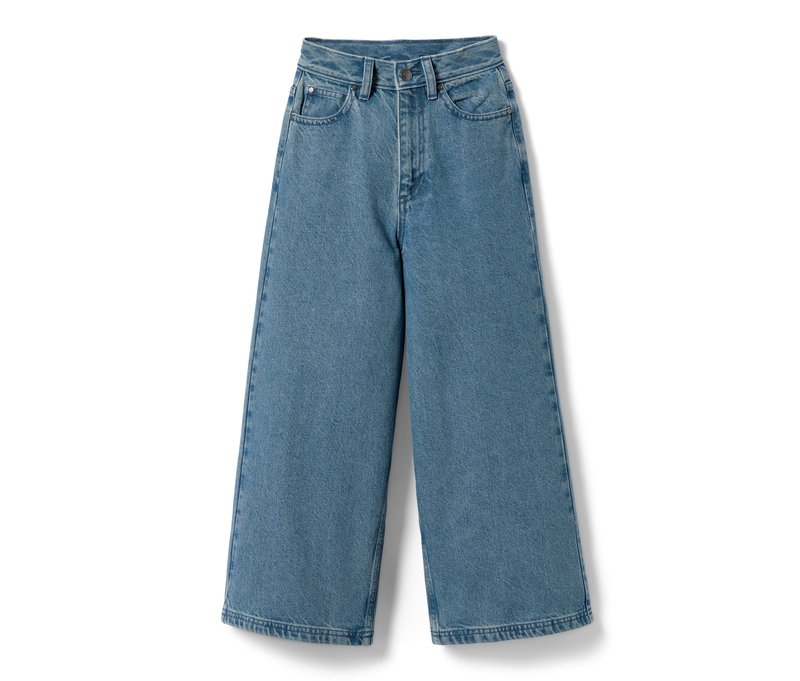 Tchibo - Flared Jeans - Mädchen - Gr. 134/140 - dunkelblau
