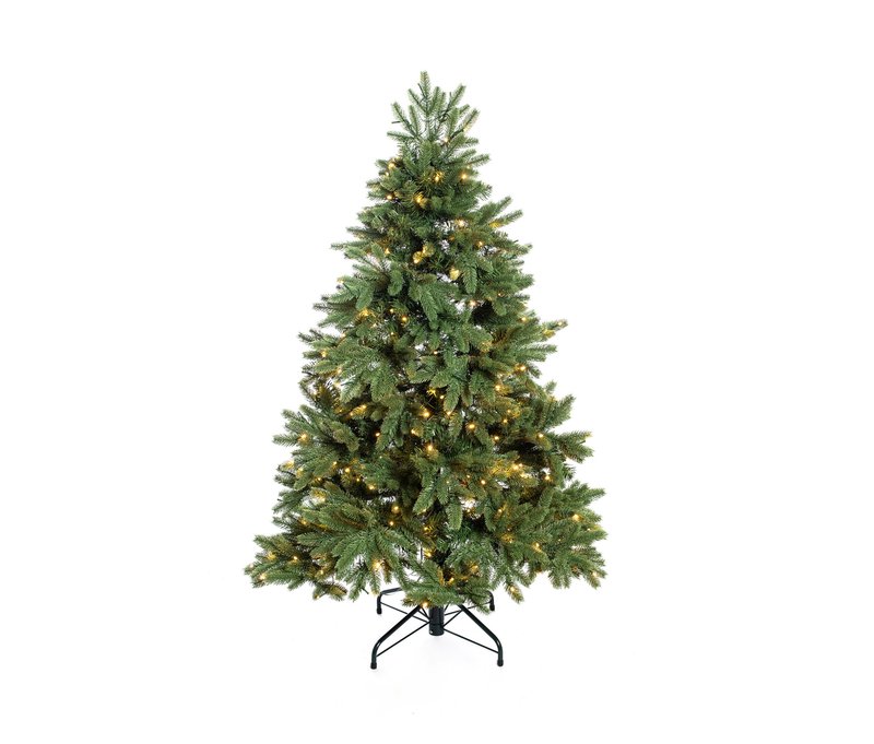 Tchibo - Künstlicher Weihnachtsbaum »Roswell« mit LED-Lichterkette - 101x101x150cm - Polyvinylchlorid / Metall