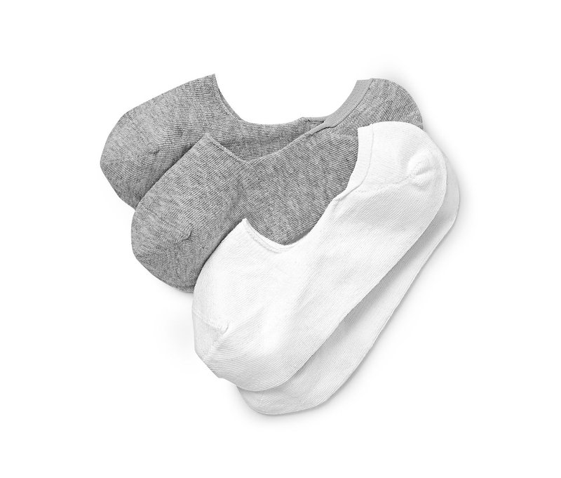 Tchibo - 2 Paar Sneaker-Füßlinge - Damen - Gr. 39-42 - weiß