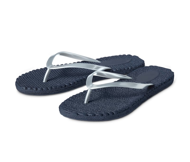 Tchibo - Bade-Zehentrenner - Herren - Gr. 42-43 - silber