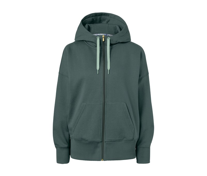 Tchibo - Sweatjacke - Damen - Gr. XL - dunkelgrün