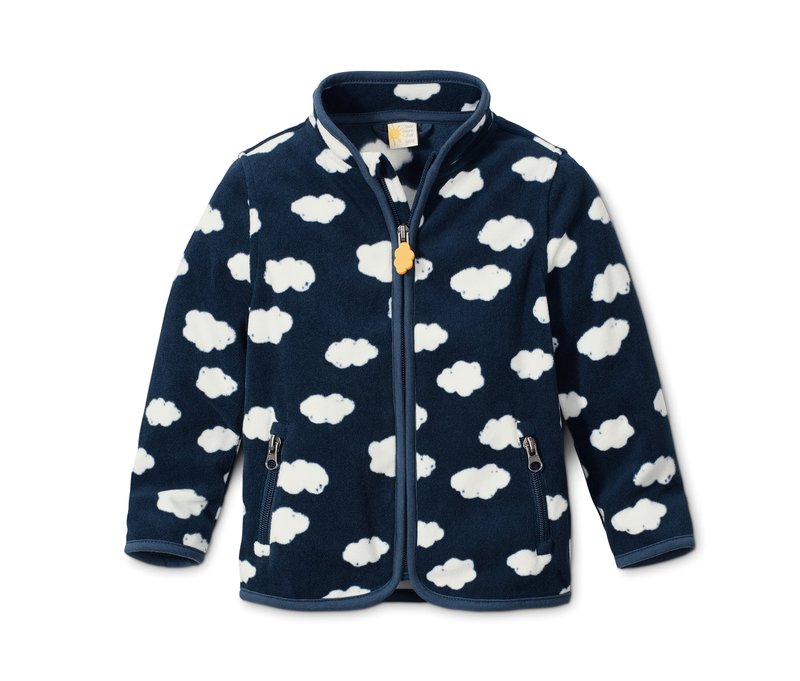 Tchibo - Fleecejacke - Herren - Gr. 122/128 - dunkelblau/print