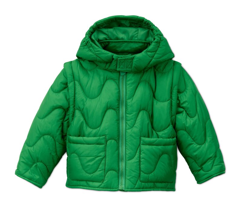 Tchibo - Steppjacke aus recyceltem Material - Herren - Gr. 98/104 - grün
