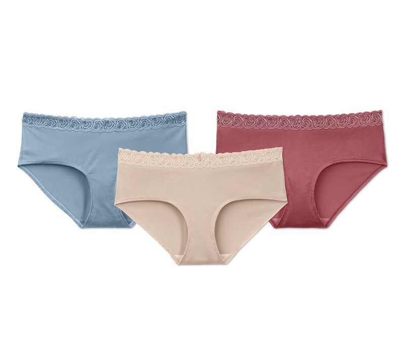 Tchibo - 3 Pantys - Damen - Gr. L - hellblau