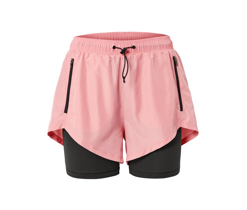 Tchibo - 2-in-1-Laufshorts - Damen - Gr. 38 - schwarz