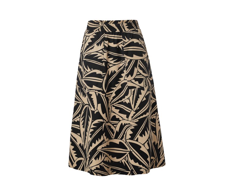 Tchibo - Popeline-Rock - Damen - Gr. 44 - schwarz/print