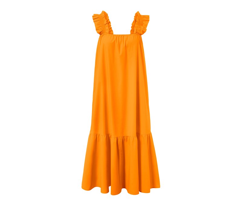 Tchibo - Popeline-Kleid - Damen - Gr. 44 - orange