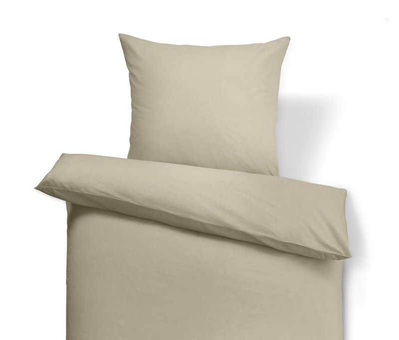 Tchibo - Baumwoll-Leinen-Bettwäsche - grün