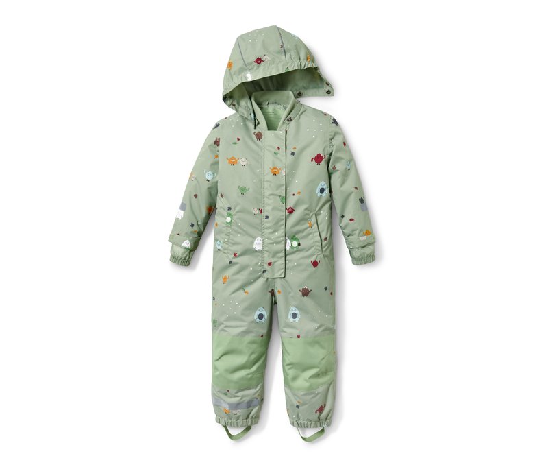 Tchibo - Regen-Einteiler - Herren - Gr. 98/104 - grün/print