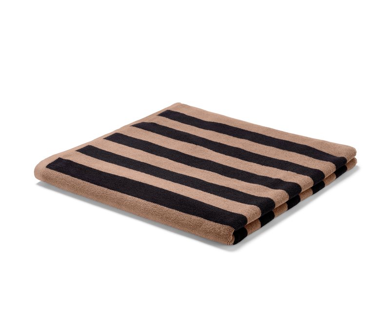 Tchibo - Extragroßes Jacquard-Badetuch - schwarz