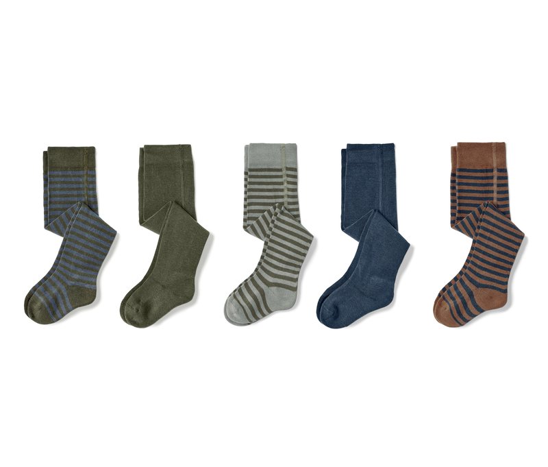 Tchibo - 5 Paar Strumpfhosen - Baby - Gr. 74/80 - dunkelblau