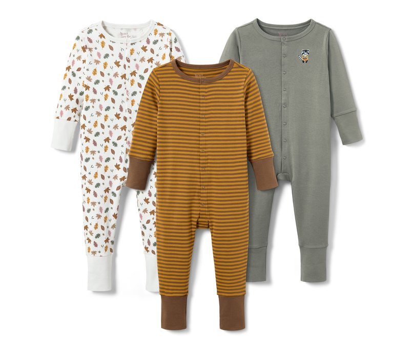 Tchibo - 3 Pyjamas - Baby - Gr. 62/68 - gelb