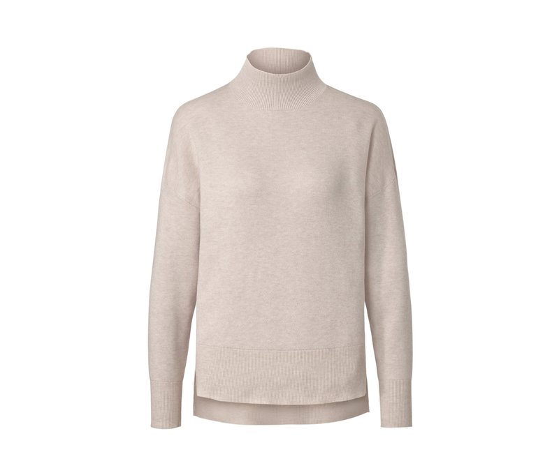 Tchibo - Strickpullover mit Stehkragen - Damen - Gr. L - beige