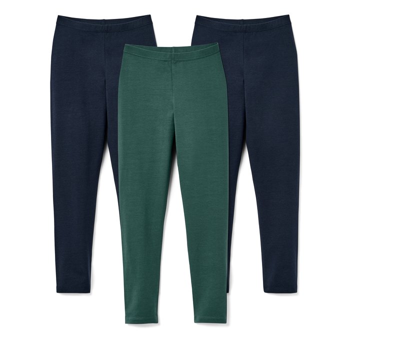 Tchibo - 3 Leggings - Mädchen - Gr. 158/164 - dunkelblau