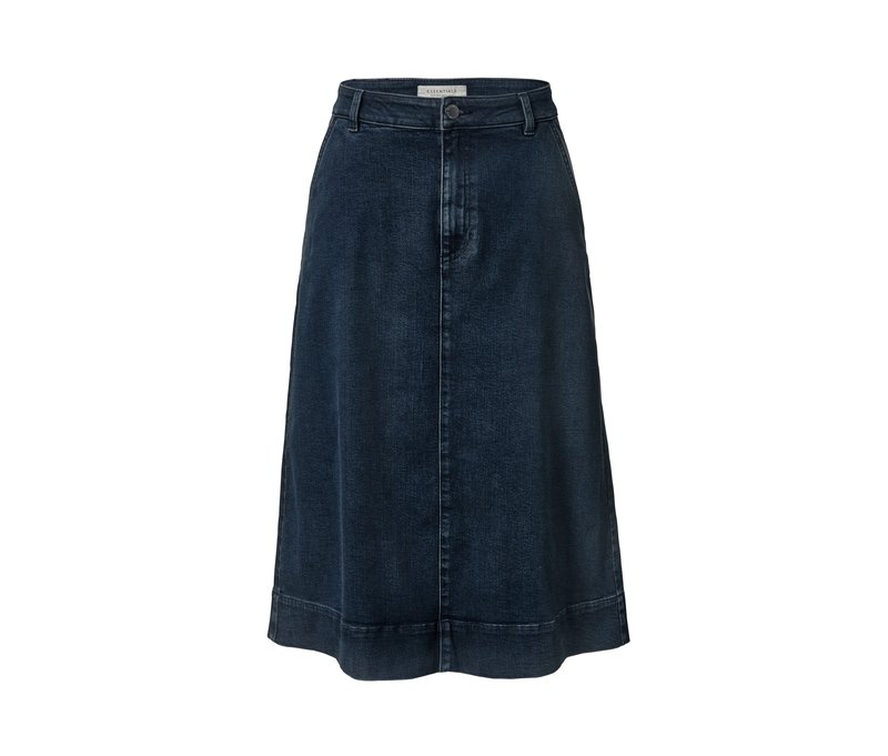 Tchibo - Midi-Jeansrock - Damen - Gr. 36 - dunkelblau