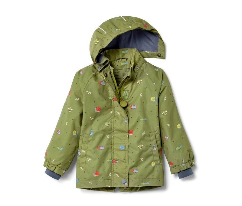 Tchibo - Kleinkinder-Regenjacke - Herren - Gr. 98/104 - olivgrün/print