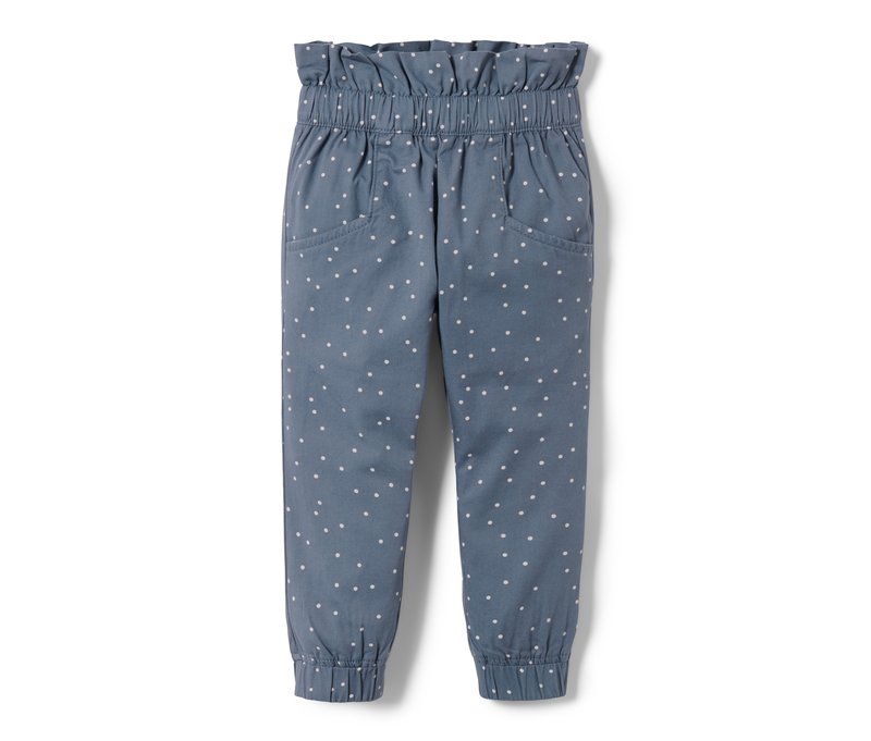 Tchibo - Kleinkinder-Paperbaghose - Mädchen - Gr. 98/104 - dunkelblau/gepunktet