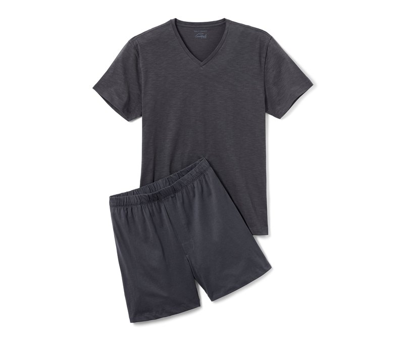 Tchibo - Shorty-Pyjama - Herren - Gr. L - anthrazit