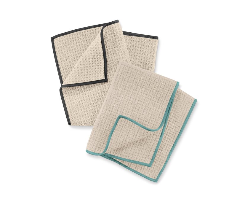 Tchibo - 2 Trockentücher - schwarz