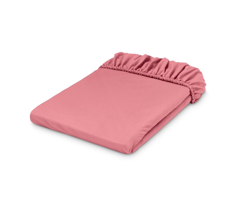 Tchibo - Biber-Spannbettlaken - rosé