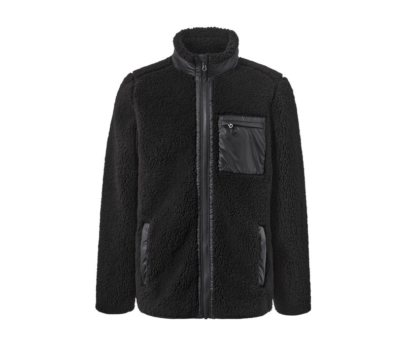 Tchibo - Teddy-Jacke - Gr. S - schwarz