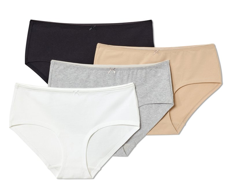 Tchibo - 4 Pantys - Damen - Gr. L - schwarz