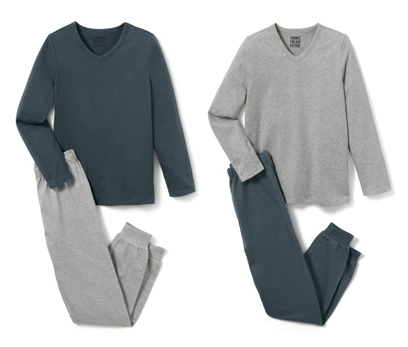 Tchibo - 2 Kinder-Pyjamas - Gr. 134/140 - blau