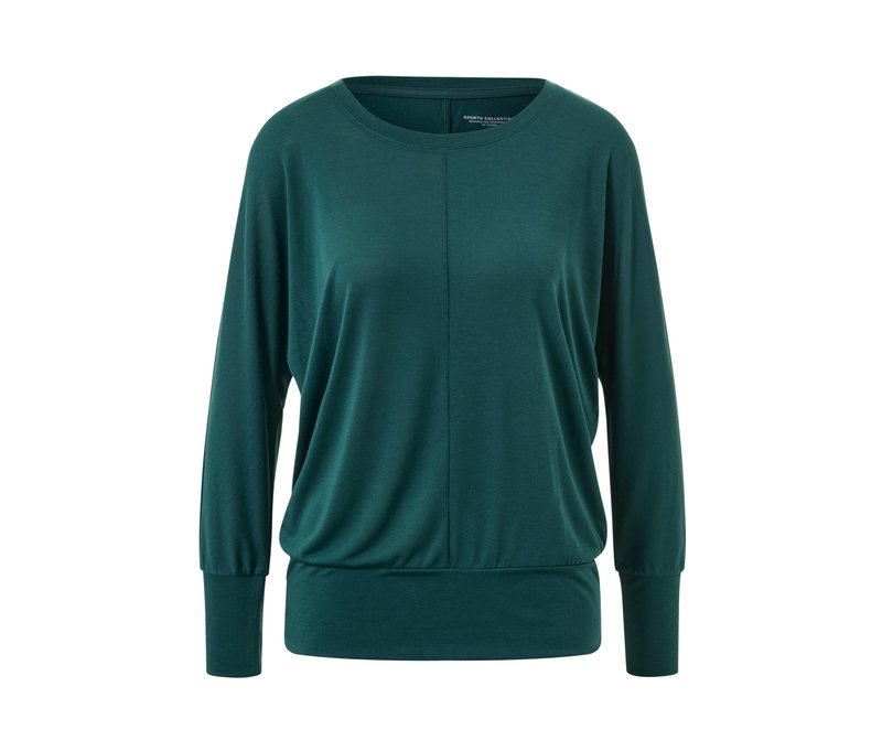 Tchibo - Sport-und-Yogashirt - Damen - Gr. L - smaragdgrün