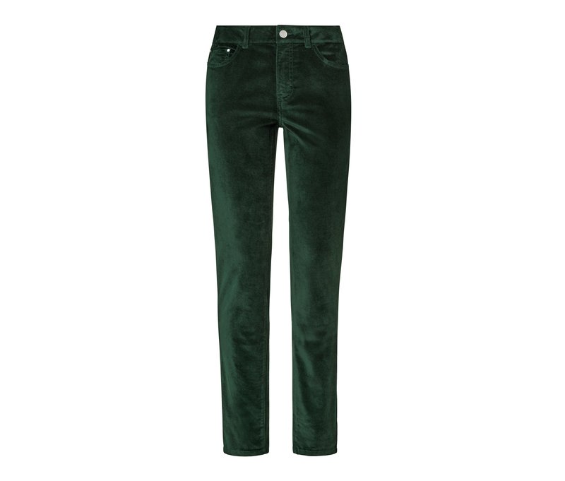 Tchibo - Samthose - Damen - Gr. 42 - dunkelgrün