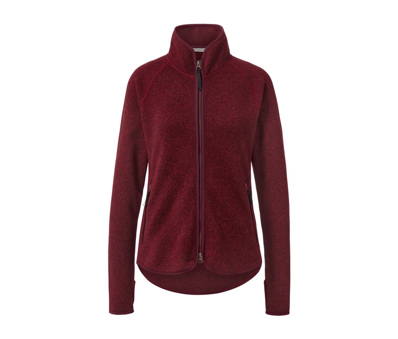 Tchibo - Strickfleece-Jacke - Damen - Gr. L - rot
