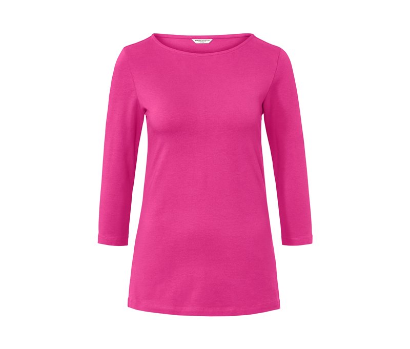 Tchibo - Shirt mit 3/4-Arm - Damen - Gr. XL - pink